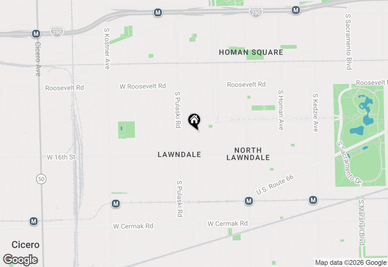 Map of 1446 S Springfield Avenue, Chicago, IL 60623