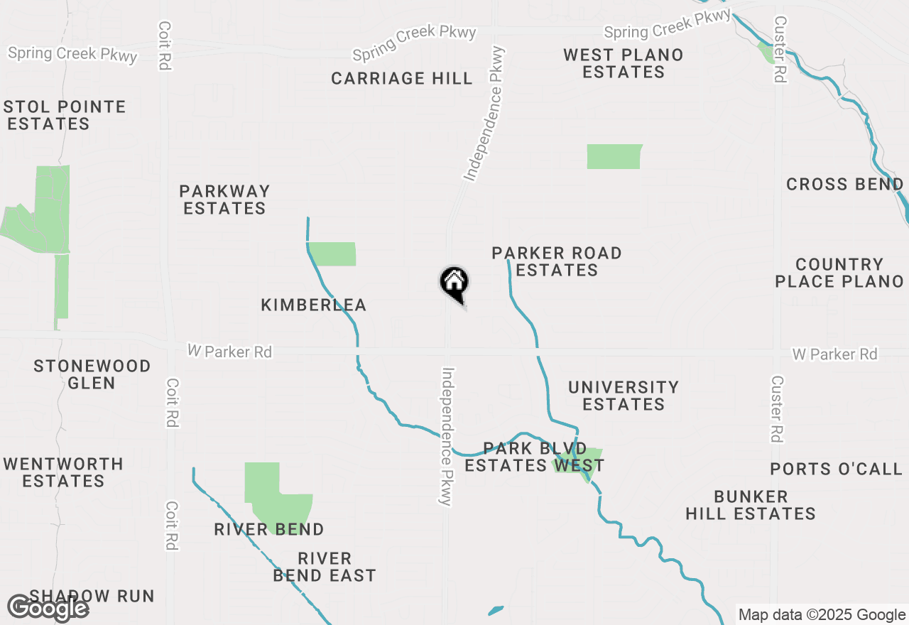 Map of 3631 Hilltop Lane, Plano, TX 75023