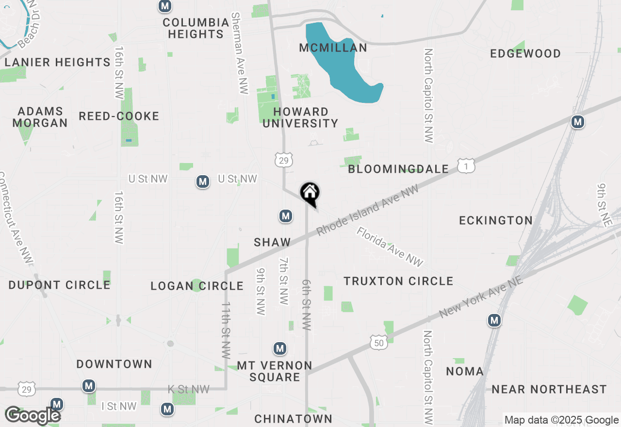 Map of 1817 6th Street Nw #A, Washington, DC 20001