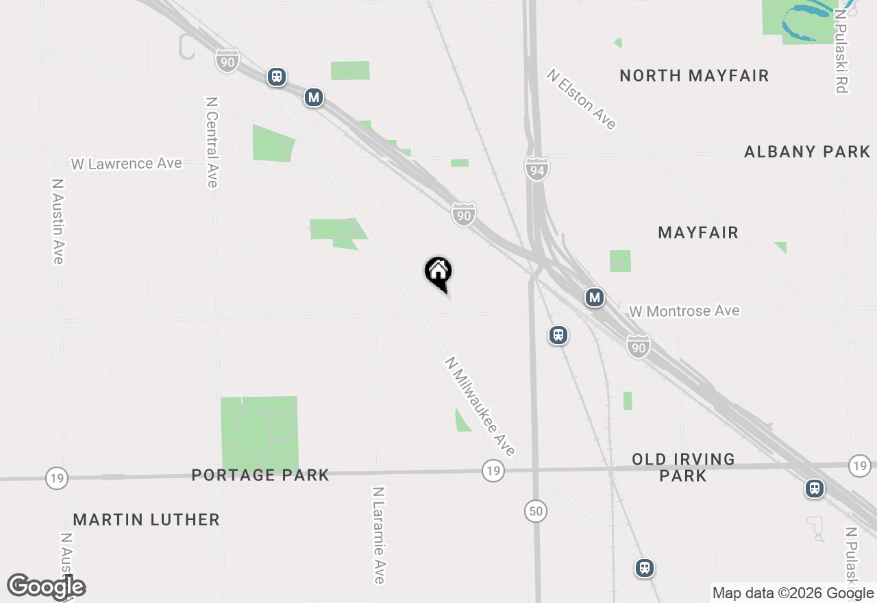 Map of 5023 W Agatite Avenue #1, Chicago, IL 60630