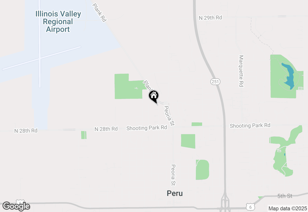 Map of 2216 Schuyler Drive, Peru, IL 61354