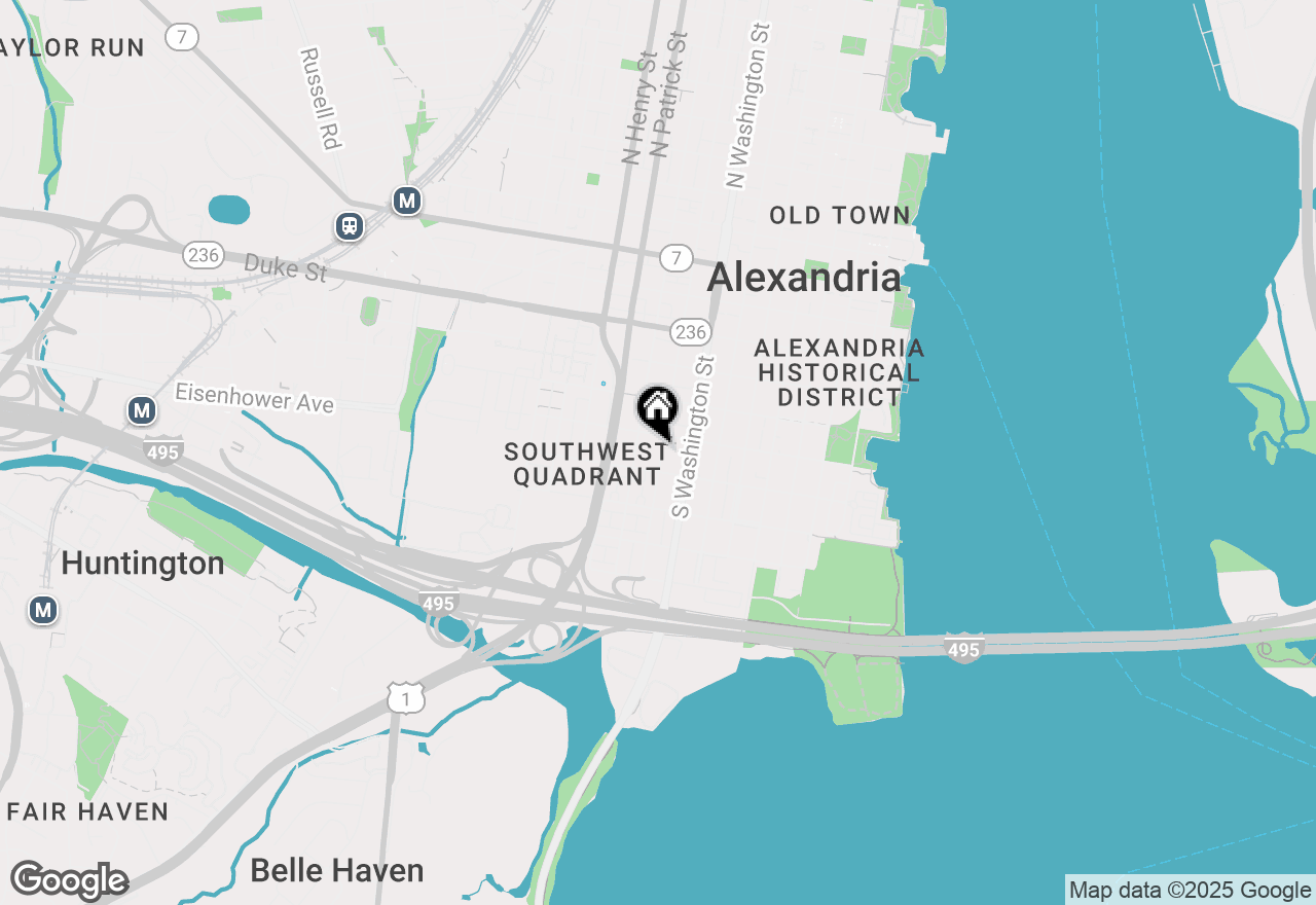 Map of 647 S Columbus Street, Alexandria, VA 22314