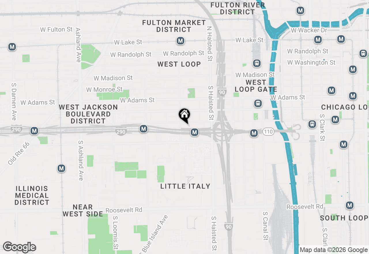 Map of 933 W Van Buren Street #504, Chicago, IL 60607