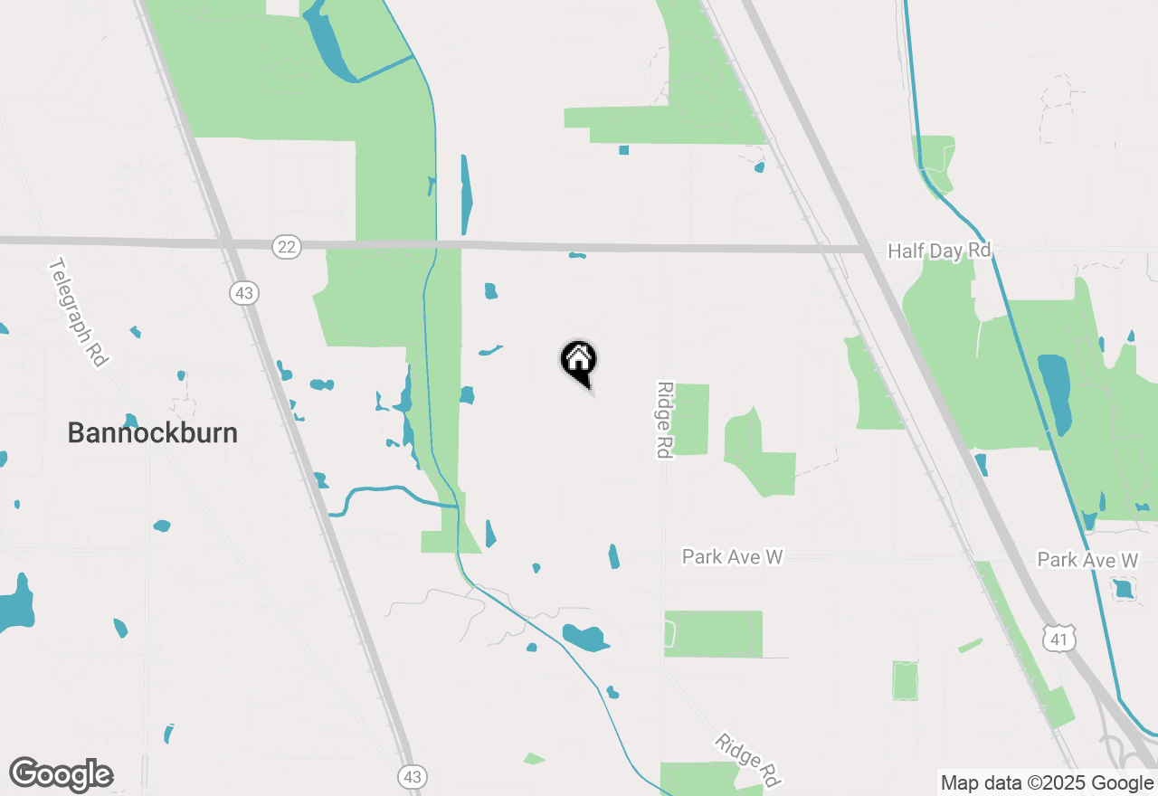 Map of (Address confidential), Highland Park, Illinois 60035