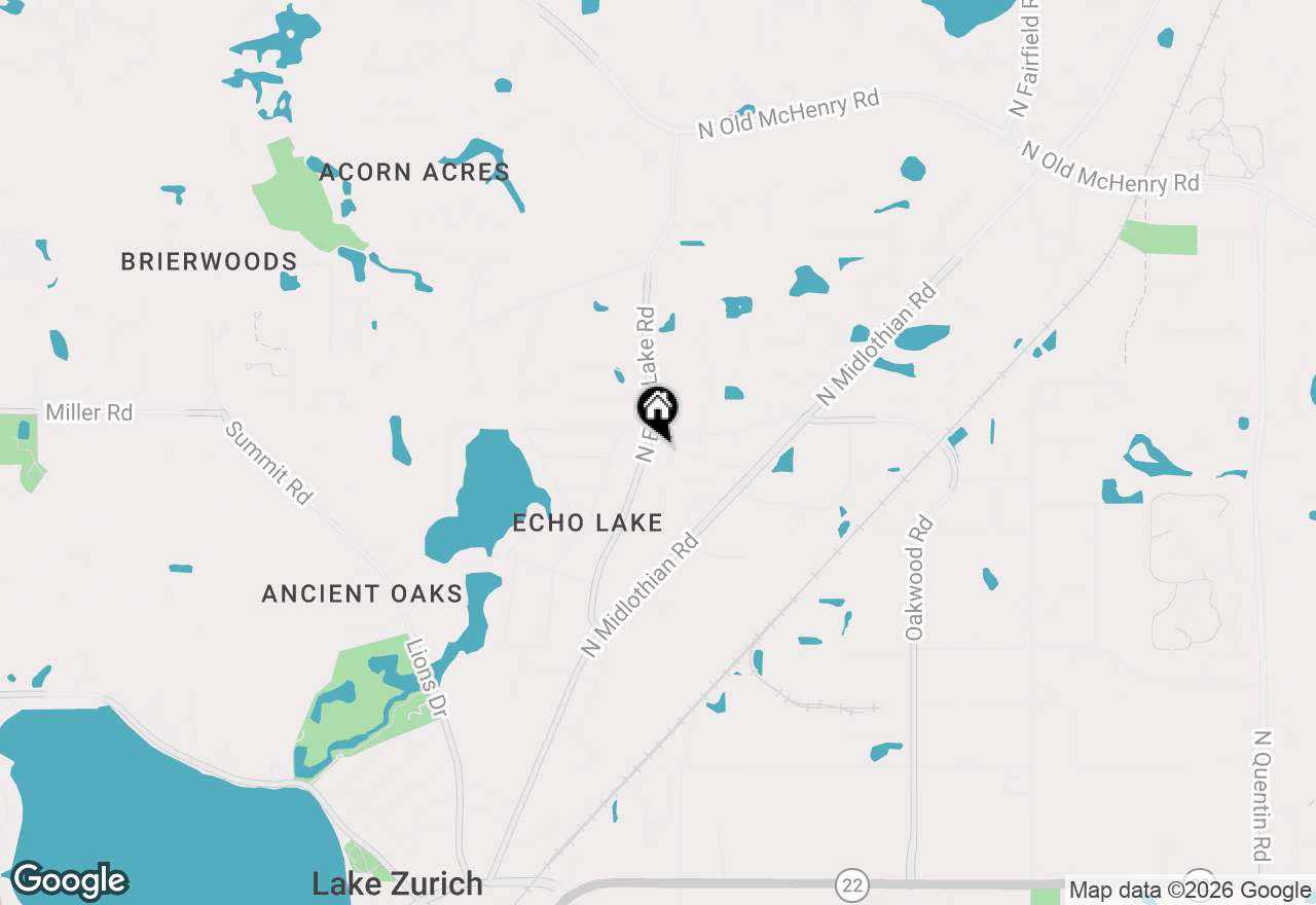 Map of 775 John Court, Lake Zurich, IL 60047