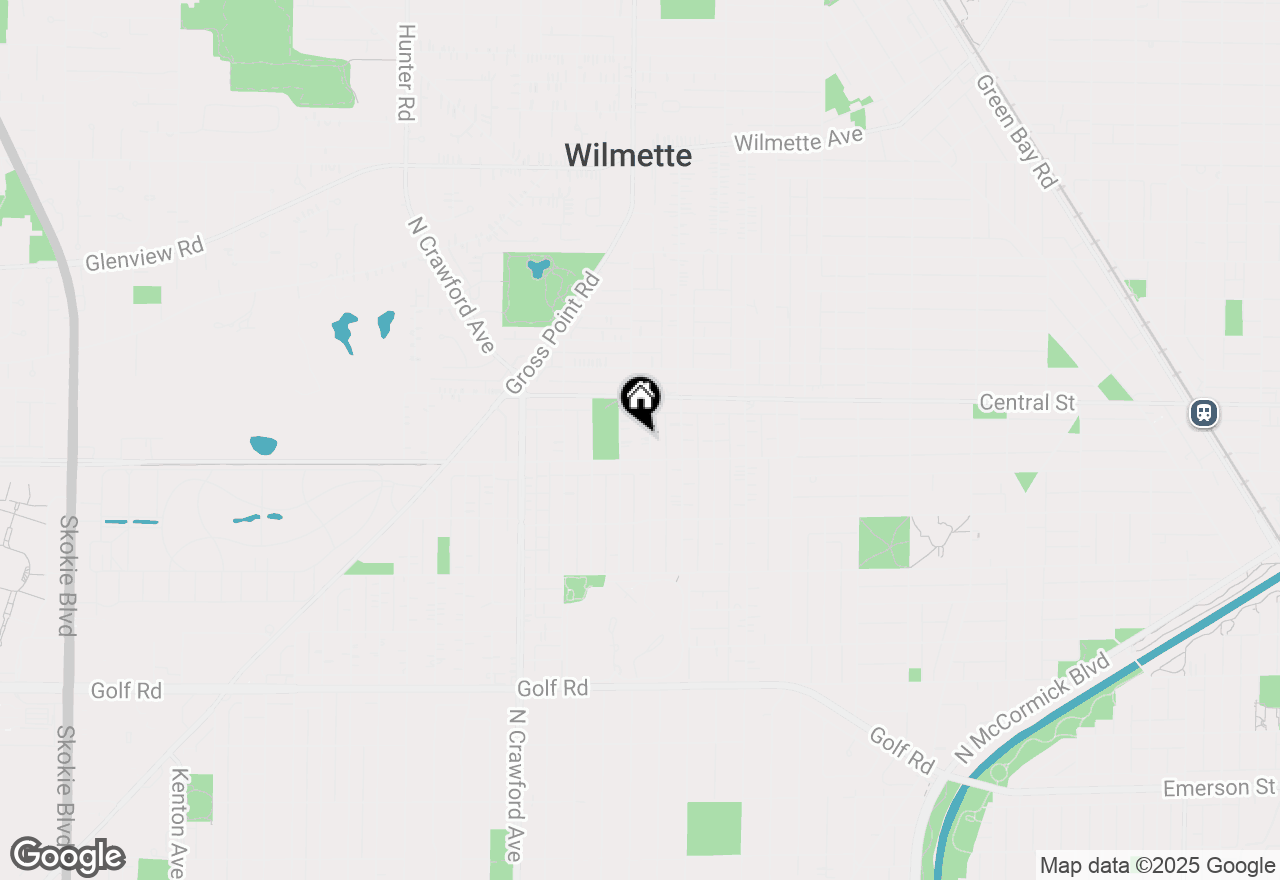 Map of 2518 Ridgeway Avenue, Evanston, IL 60201