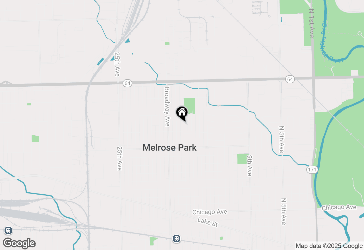 Map of 1616 N 17th Avenue #2, Melrose Park, IL 60160