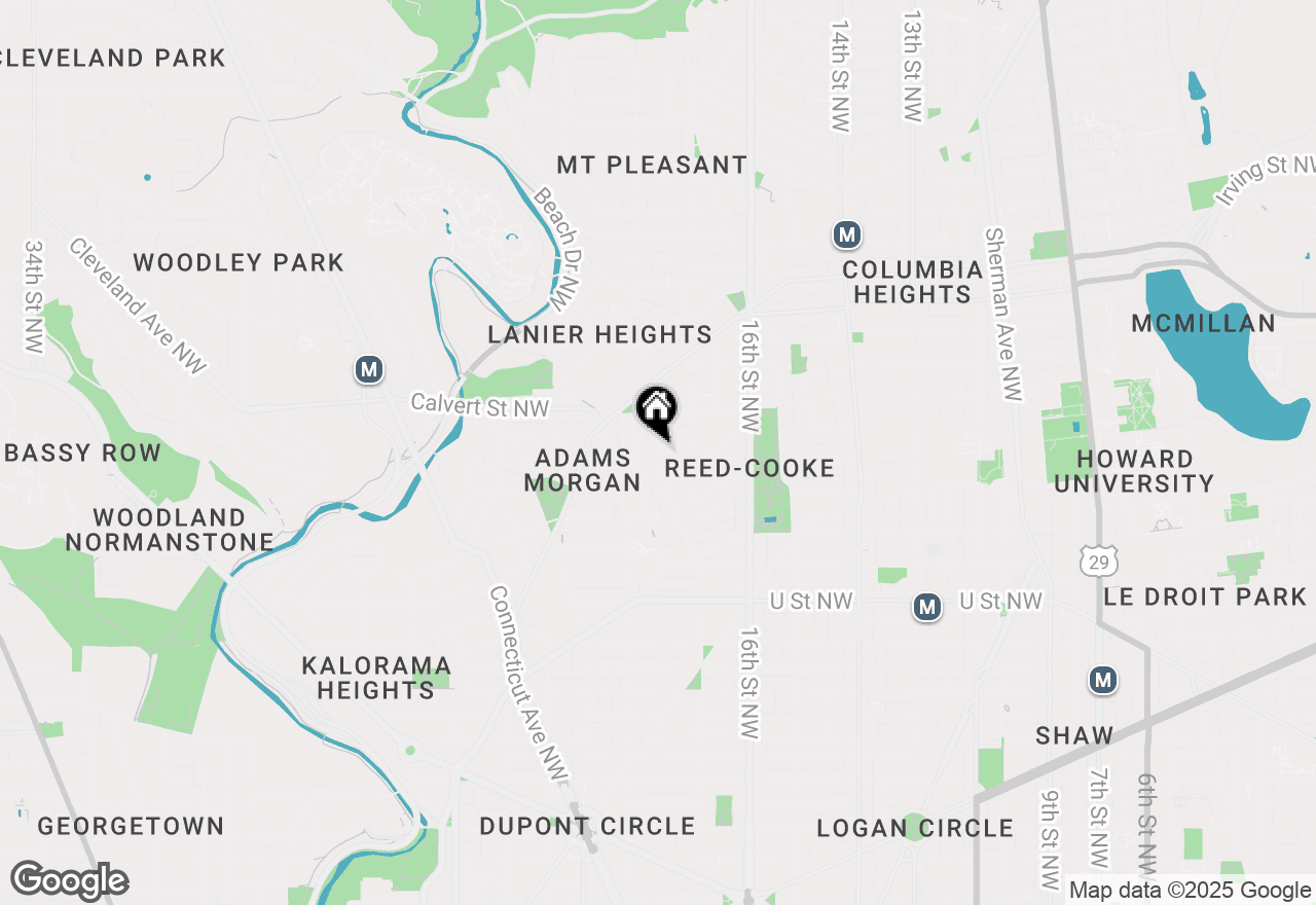 Map of 2444 Ontario Road Nw #2, Washington, DC 20009