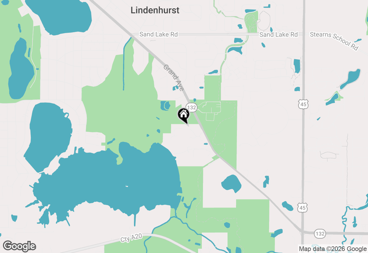 Map of 2496 Emerald Lane, Lindenhurst, IL 60046