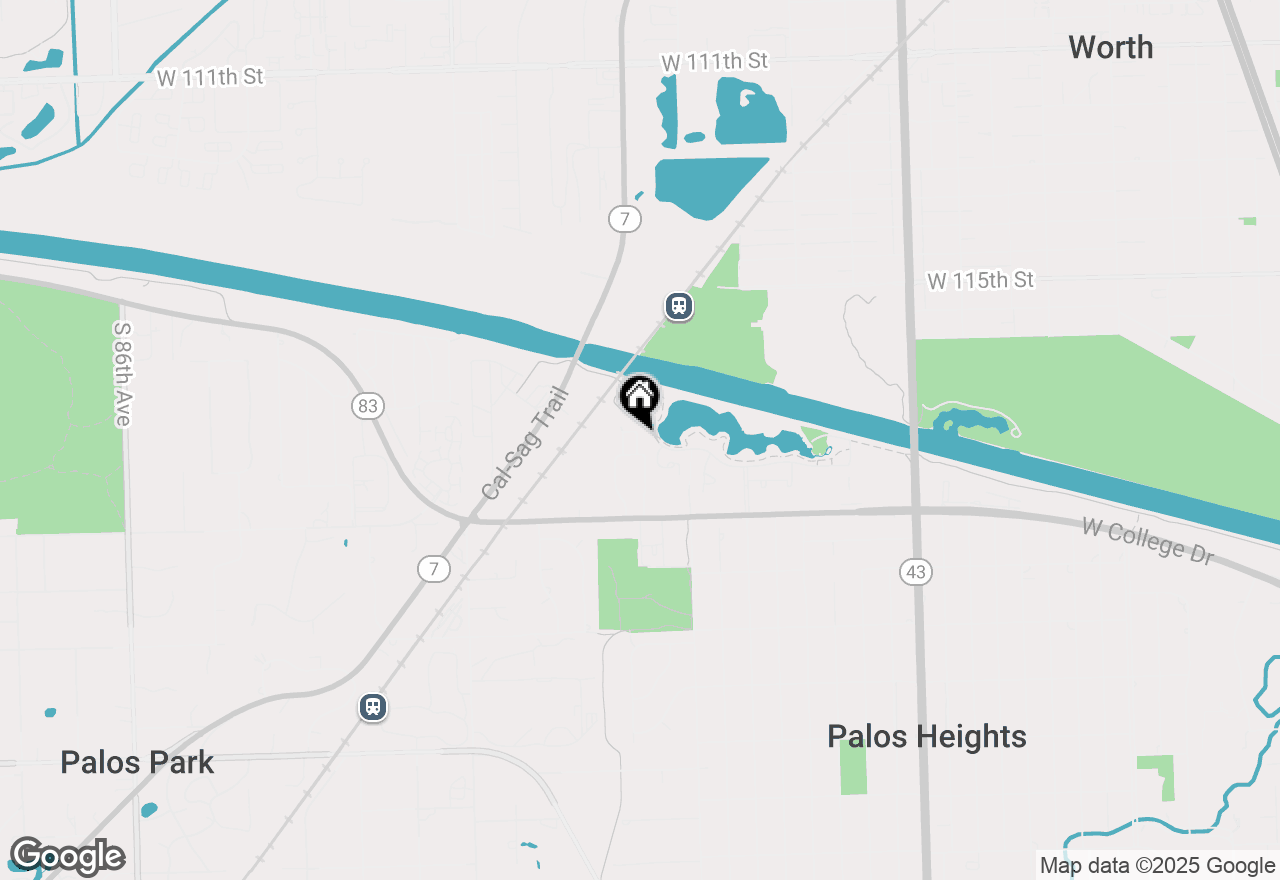 Map of 21 Parliament Drive E #283, Palos Heights, IL 60463
