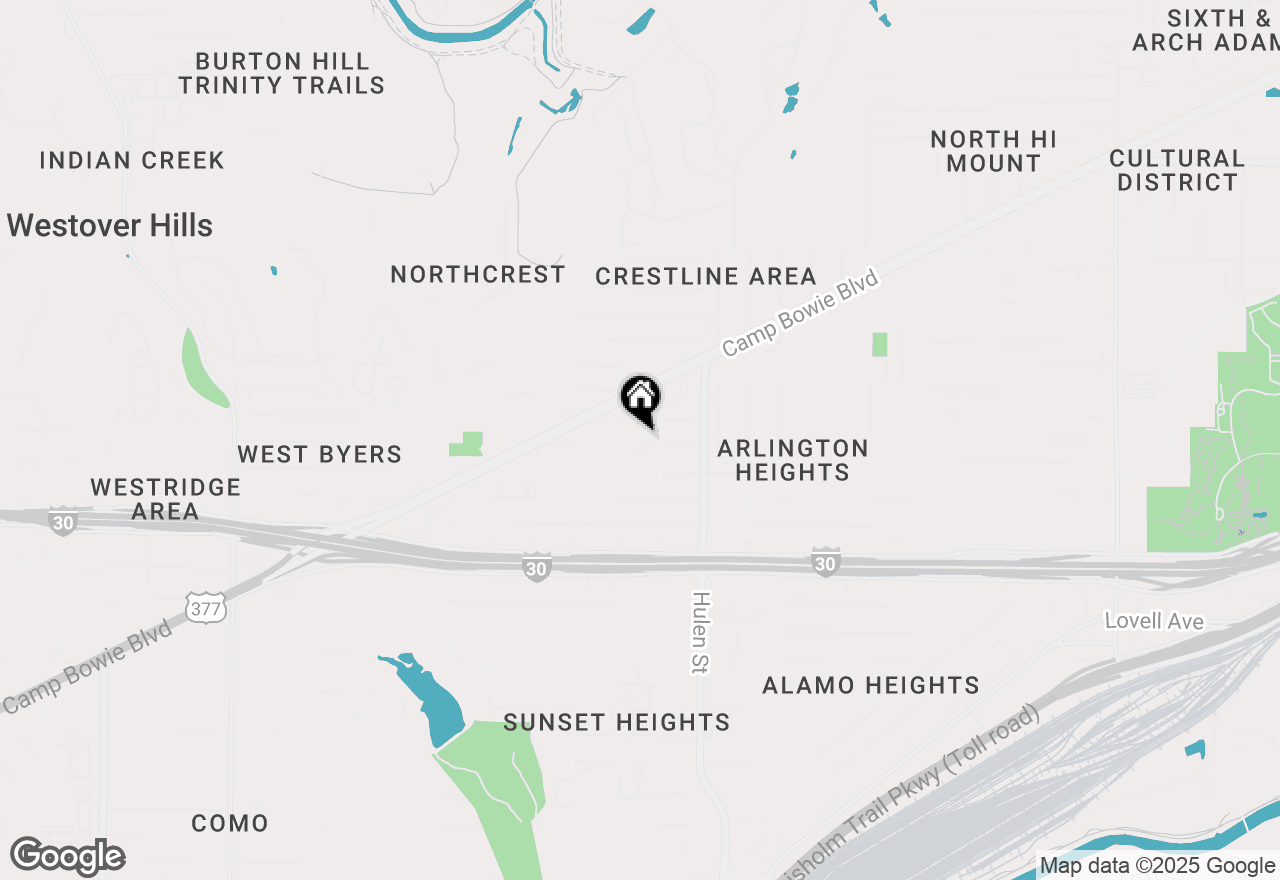 Map of 4715 Collinwood Avenue, Fort Worth, TX 76107