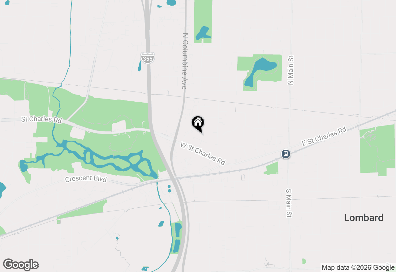 Map of 512 W Eugenia Street, Lombard, IL 60148