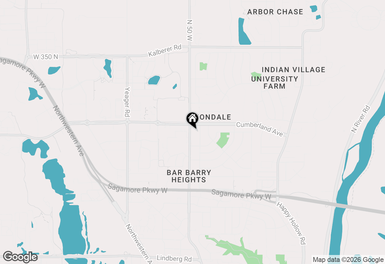 Map of 2908 N Salisbury Street, West Lafayette, IN 47906