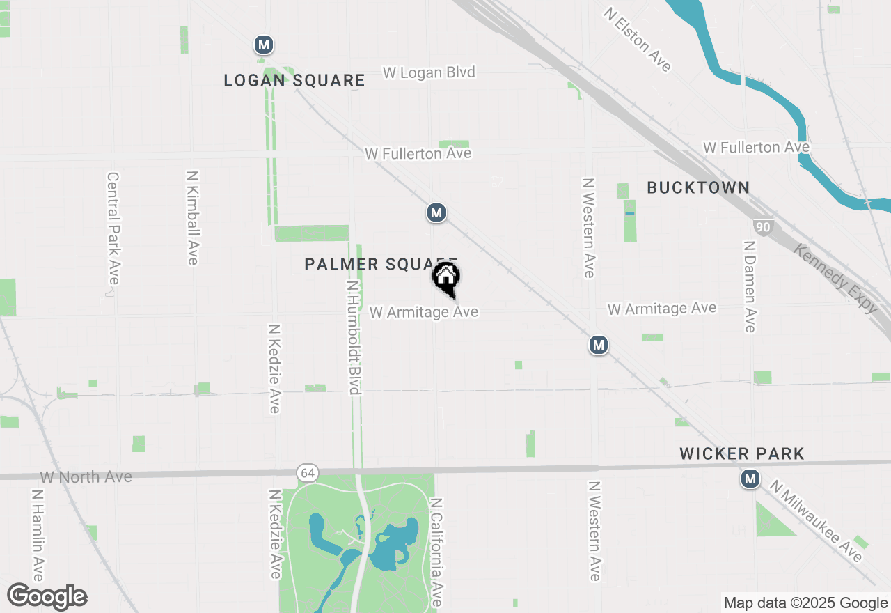 Map of 2740 W Armitage Avenue #204S, Chicago, IL 60647