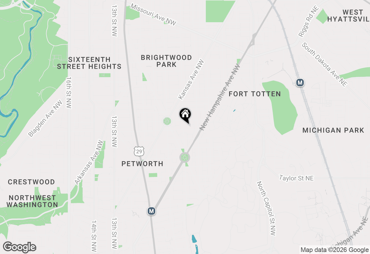 Map of 4609 5th Street Nw, Washington, DC 20011