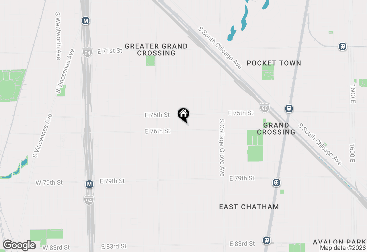 Map of 7545 S Rhodes Avenue, Chicago, IL 60619