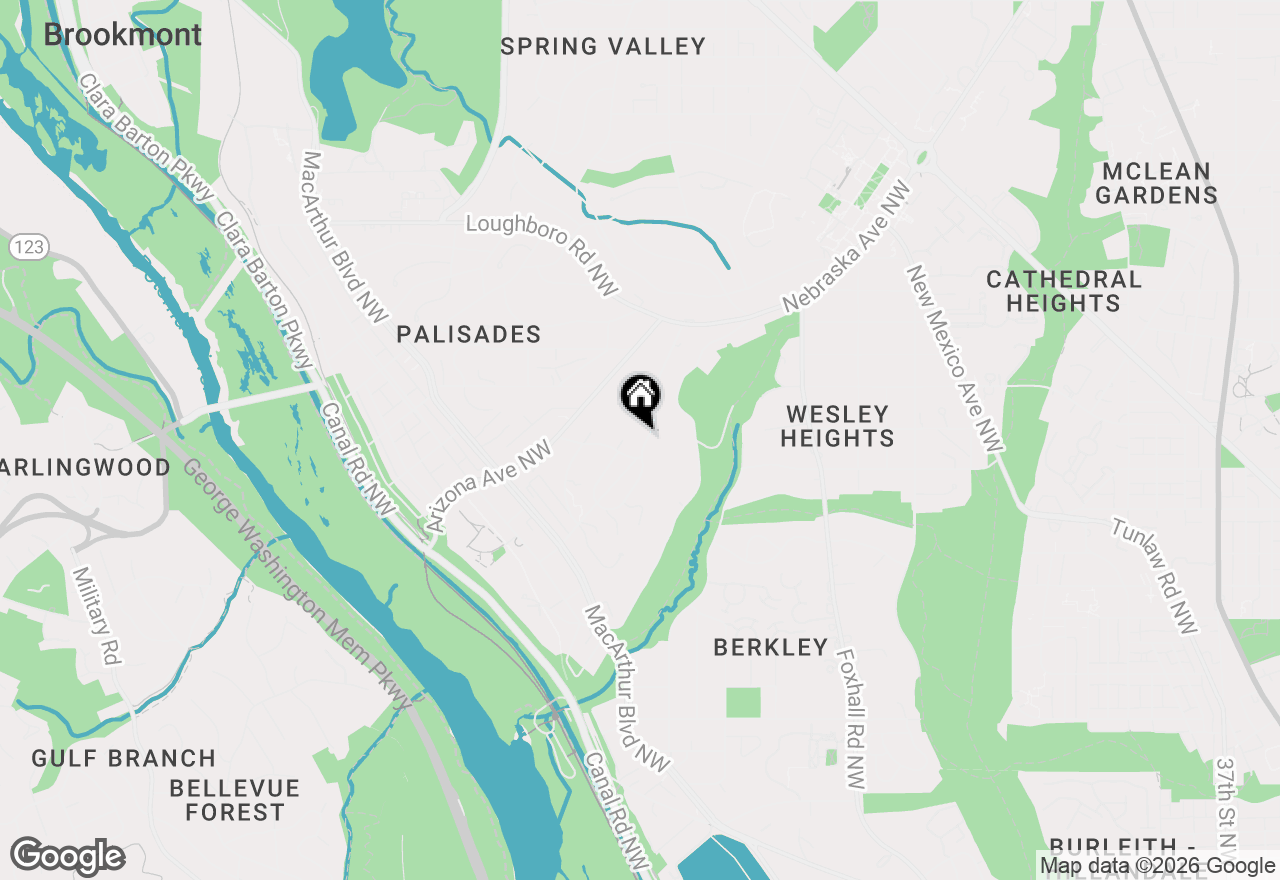 Map of 2944 University Terrace Nw, Washington, DC 20016