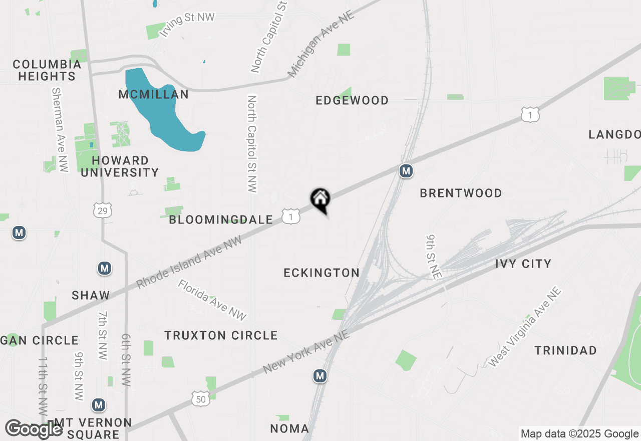 Map of 2029 Ne 2nd, Washington, DC 20002