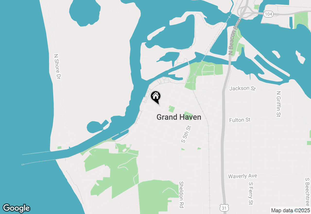 Map of 109 Washington Avenue, Grand Haven, MI 49417