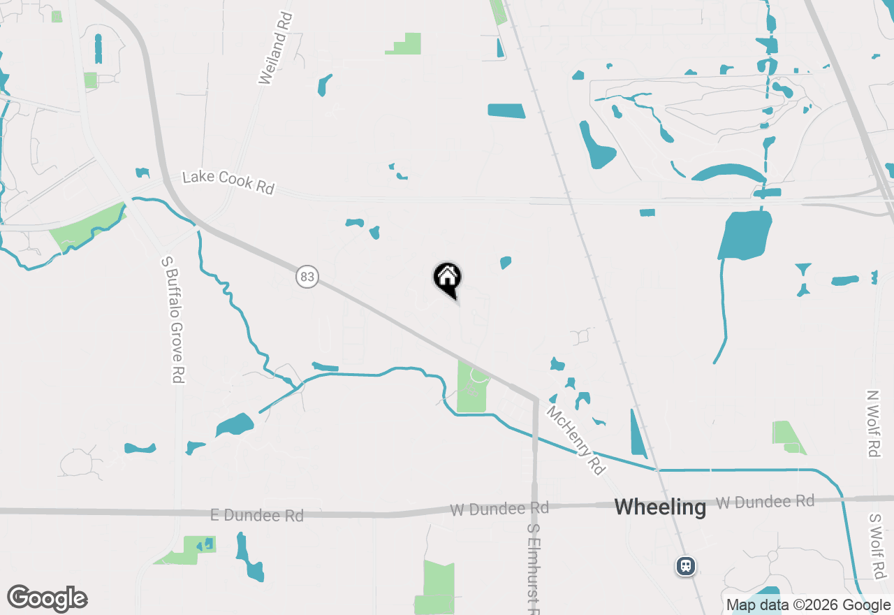 Map of 1022 Boxwood Court #A1, Wheeling, IL 60090