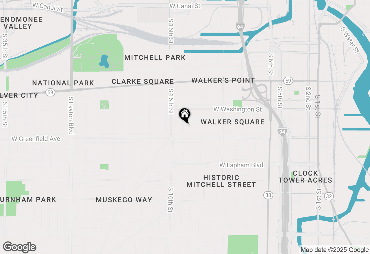 Map of 1239 S 15th St, Milwaukee, WI 53204