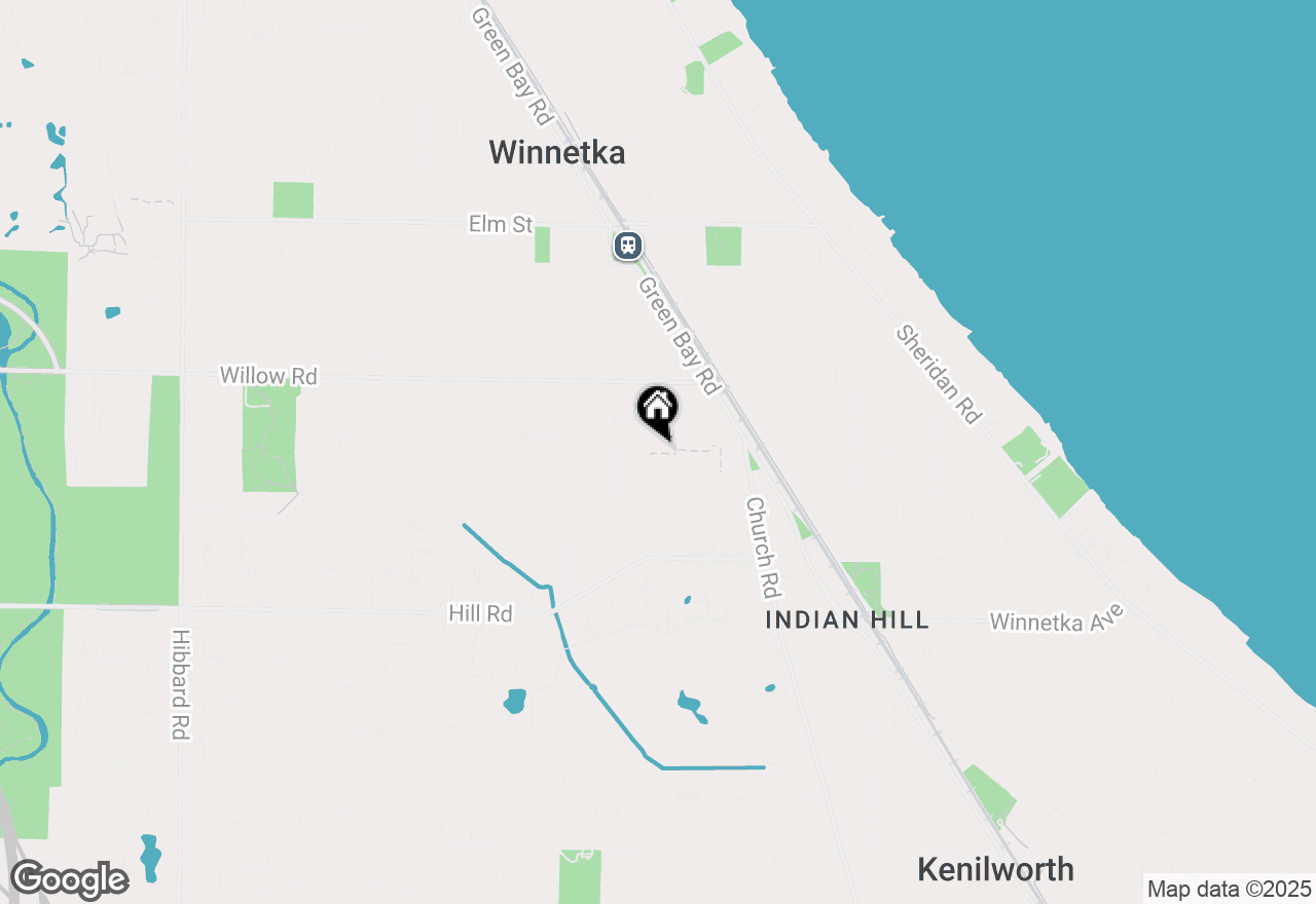 Map of 283 Ridge Avenue, Winnetka, IL 60093