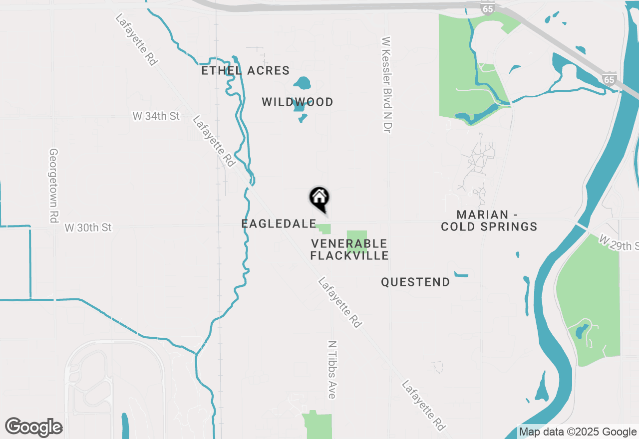 Map of 3422 W 30th Street, Indianapolis, IN 46222