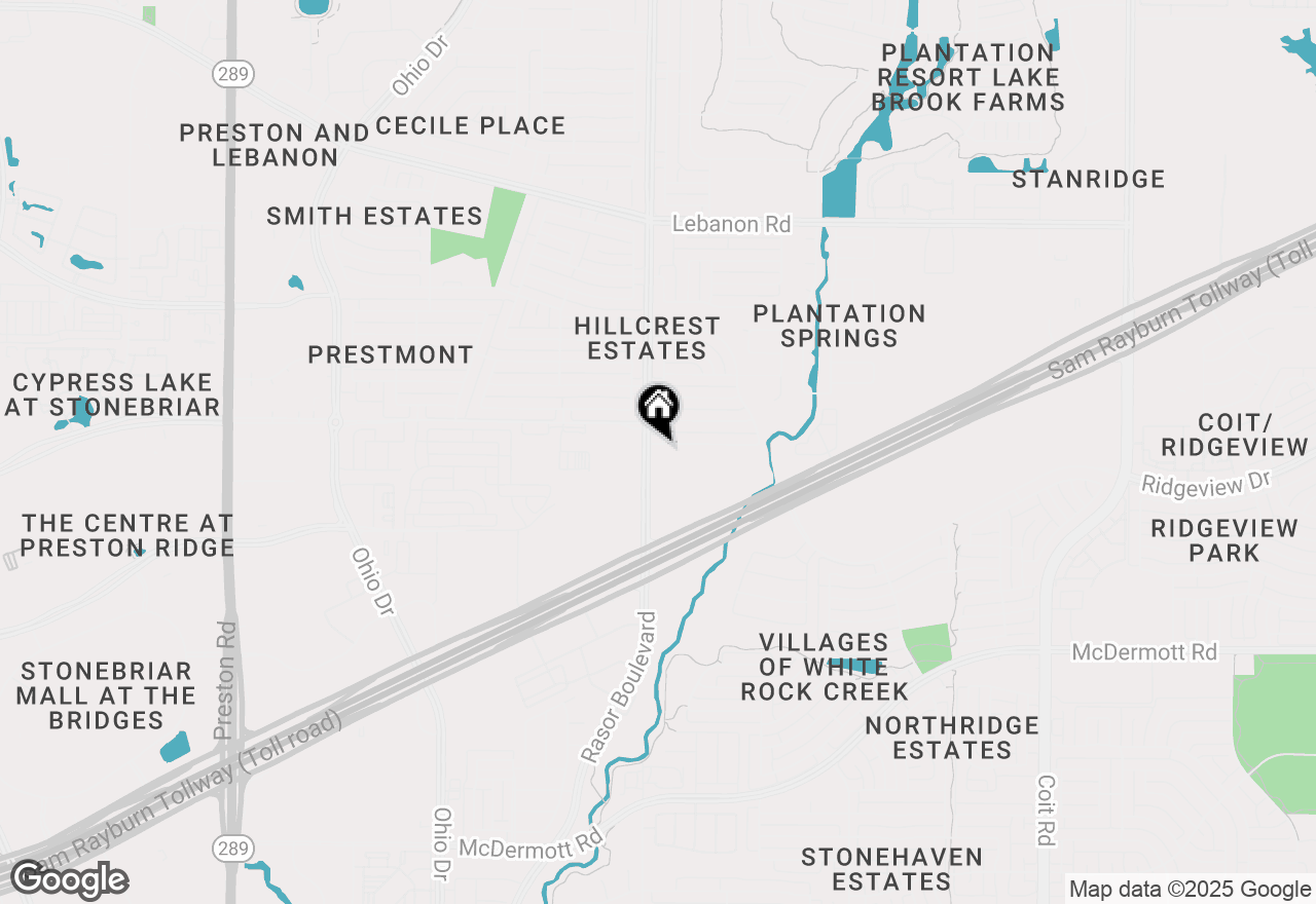 Map of 10601 Robincreek Lane, Frisco, TX 75035