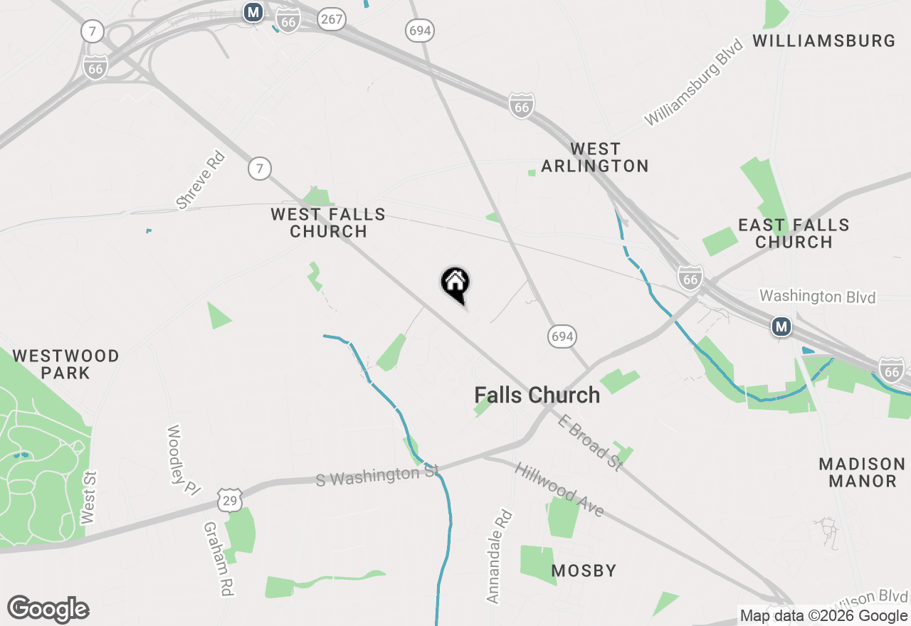 Map of 444 W Broad Street #617, Falls Church, VA 22046