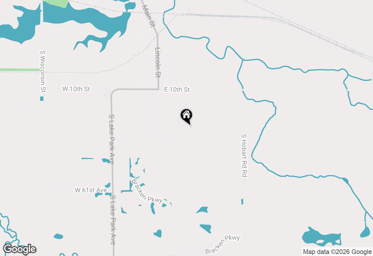 Map of 907 E 12th Street, Hobart, IN 46342