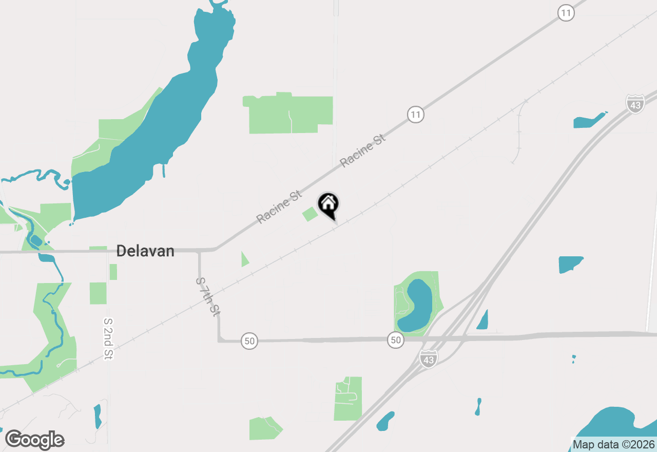 Map of 1126 E Wisconsin St, Delavan, WI 53115