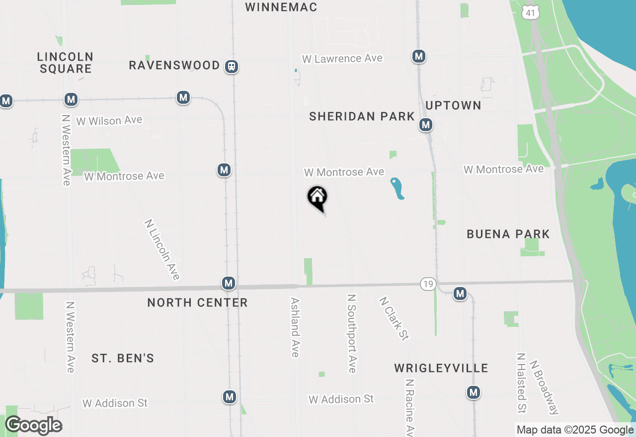 Map of 4223 N Greenview Avenue, Chicago, IL 60613