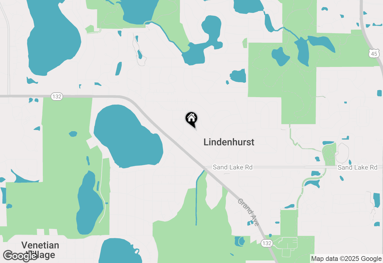 Map of 2025 Woodlane Drive, Lindenhurst, IL 60046