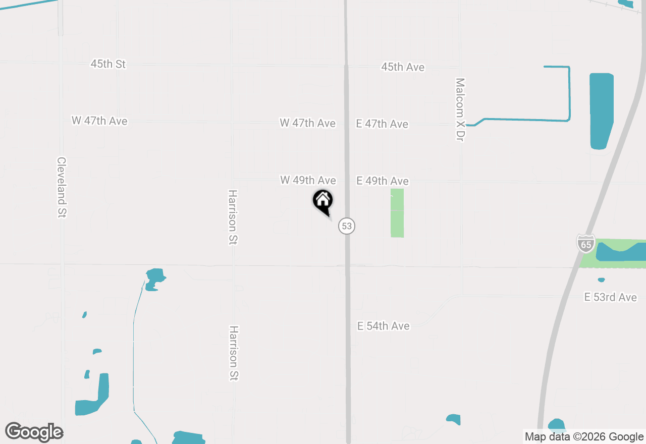 Map of 5043 Adams Street, Gary, IN 46408