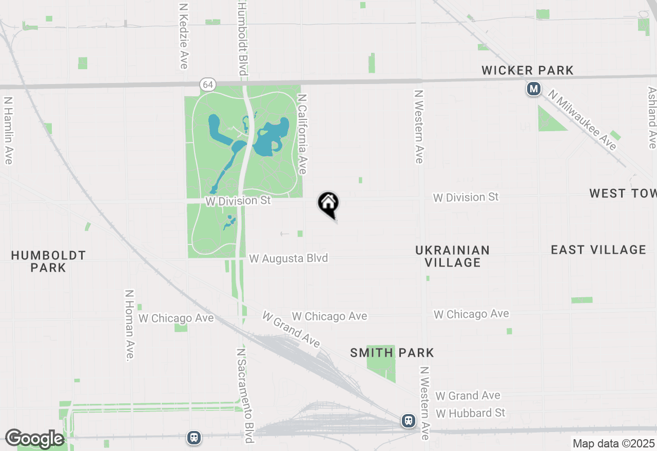 Map of 2708 W Thomas Street #2, Chicago, IL 60622