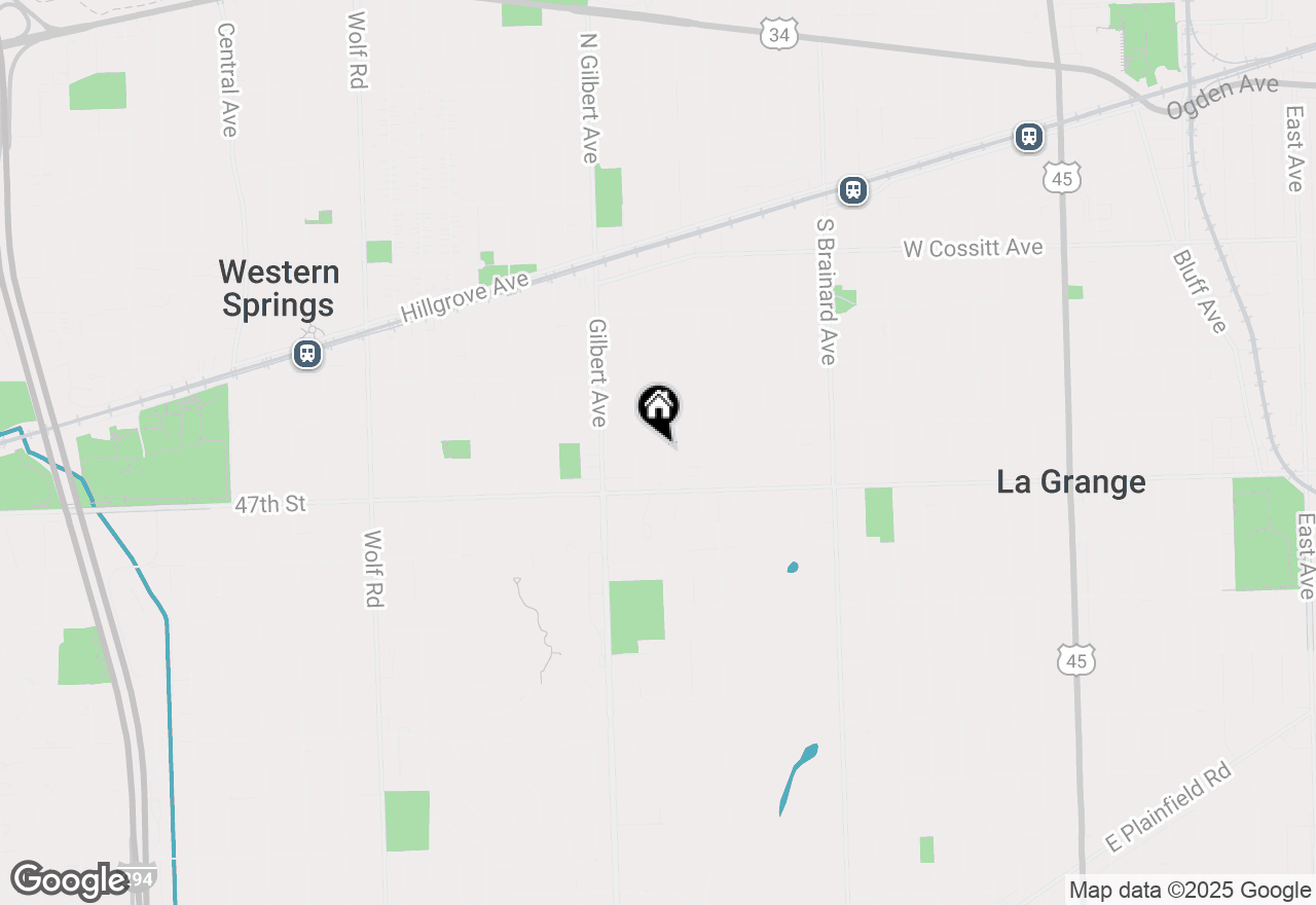 Map of 416 Leitch Avenue, La Grange, IL 60525