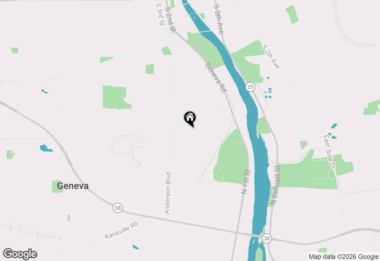 Map of 82 Gray Street, St. Charles, IL 60174