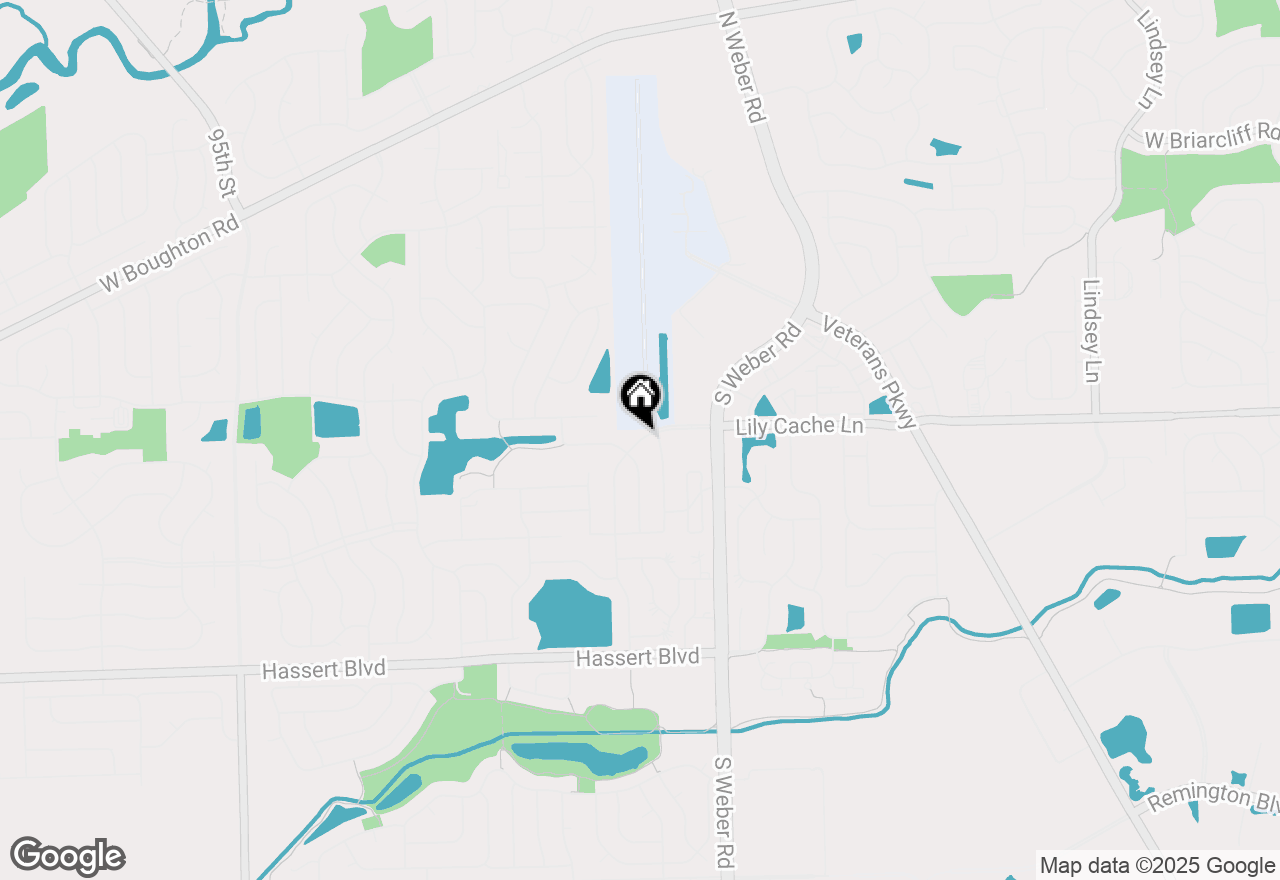 Map of 1389 Lily Cache Lane, Bolingbrook, IL 60490