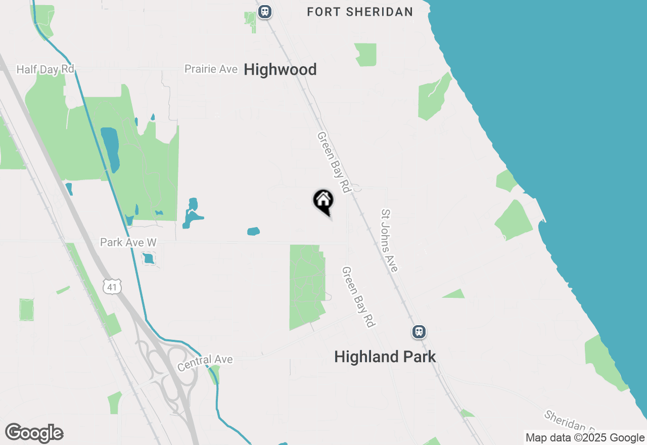 Map of 661 Homewood Avenue, Highland Park, IL 60035