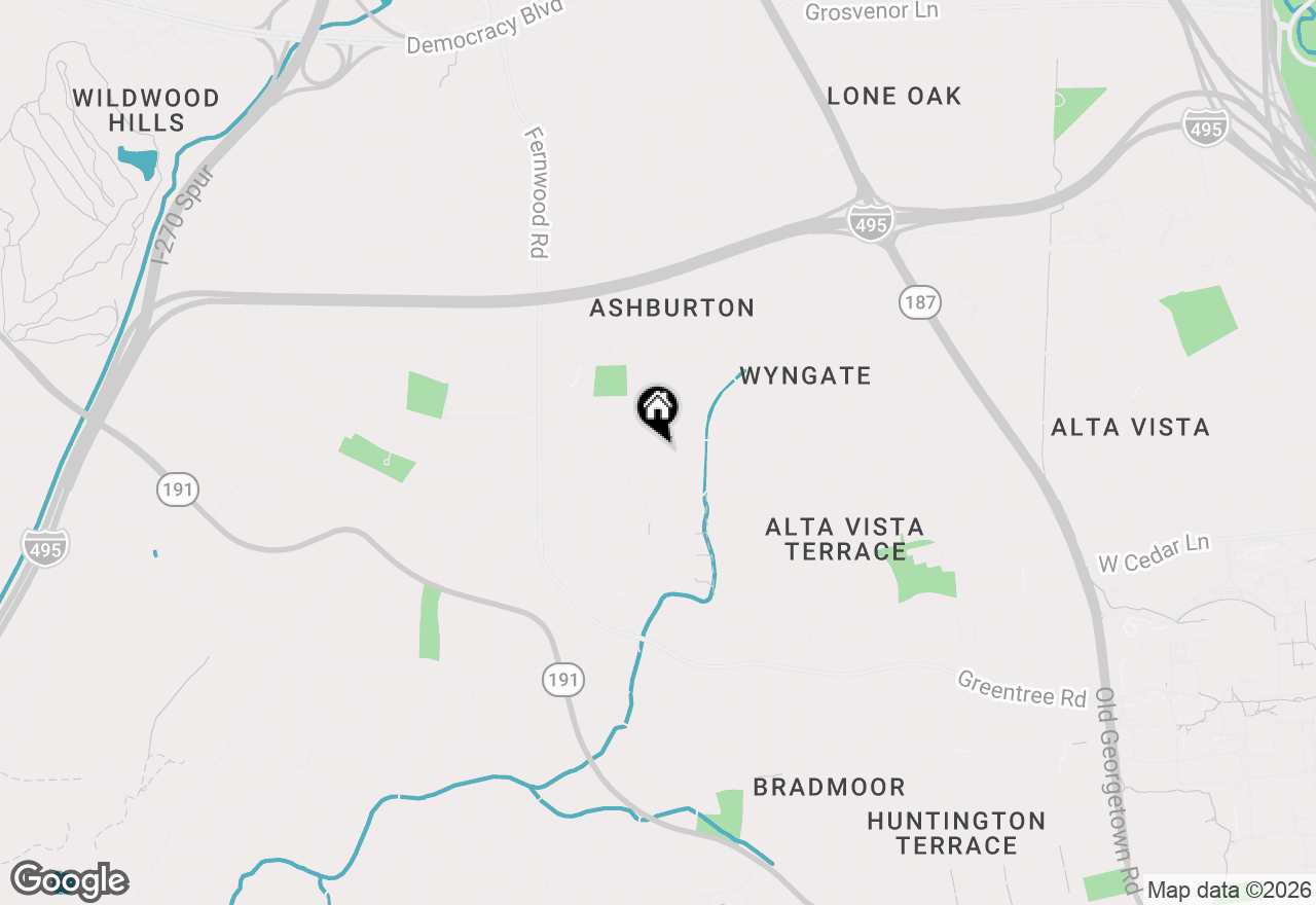 Map of 6304 Wilmett Road, Bethesda, MD 20817