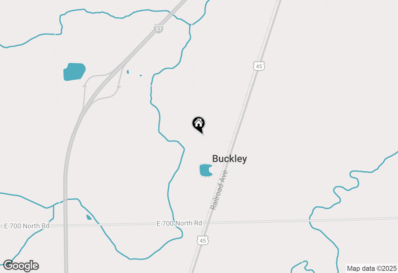 Map of 409 W Central Street, Buckley, IL 60918