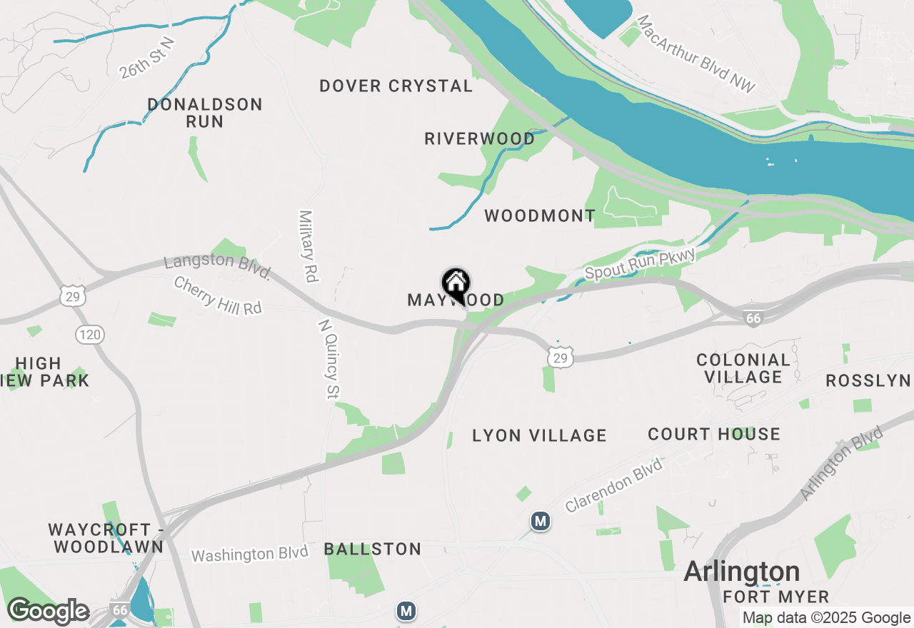Map of 3209 Old Dominion Drive, Arlington, VA 22201