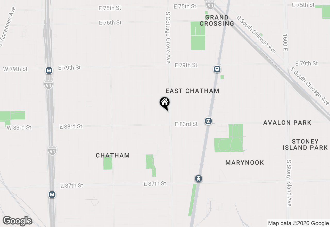 Map of 8215 S Evans Avenue, Chicago, IL 60619