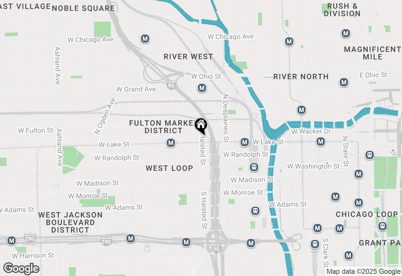 Map of 210 N Halsted Street #4, Chicago, IL 60661