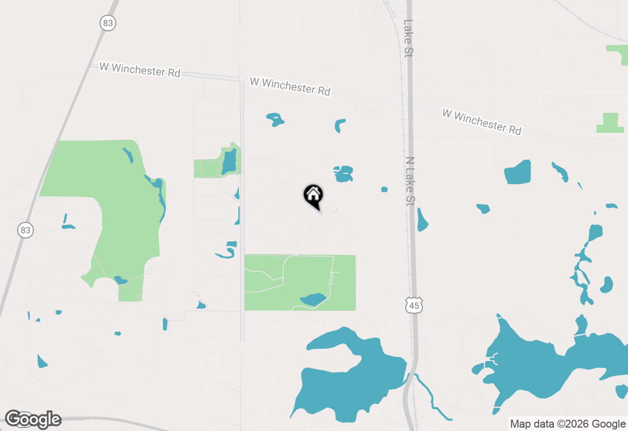 Map of 1660 Castillian Way, Mundelein, IL 60060