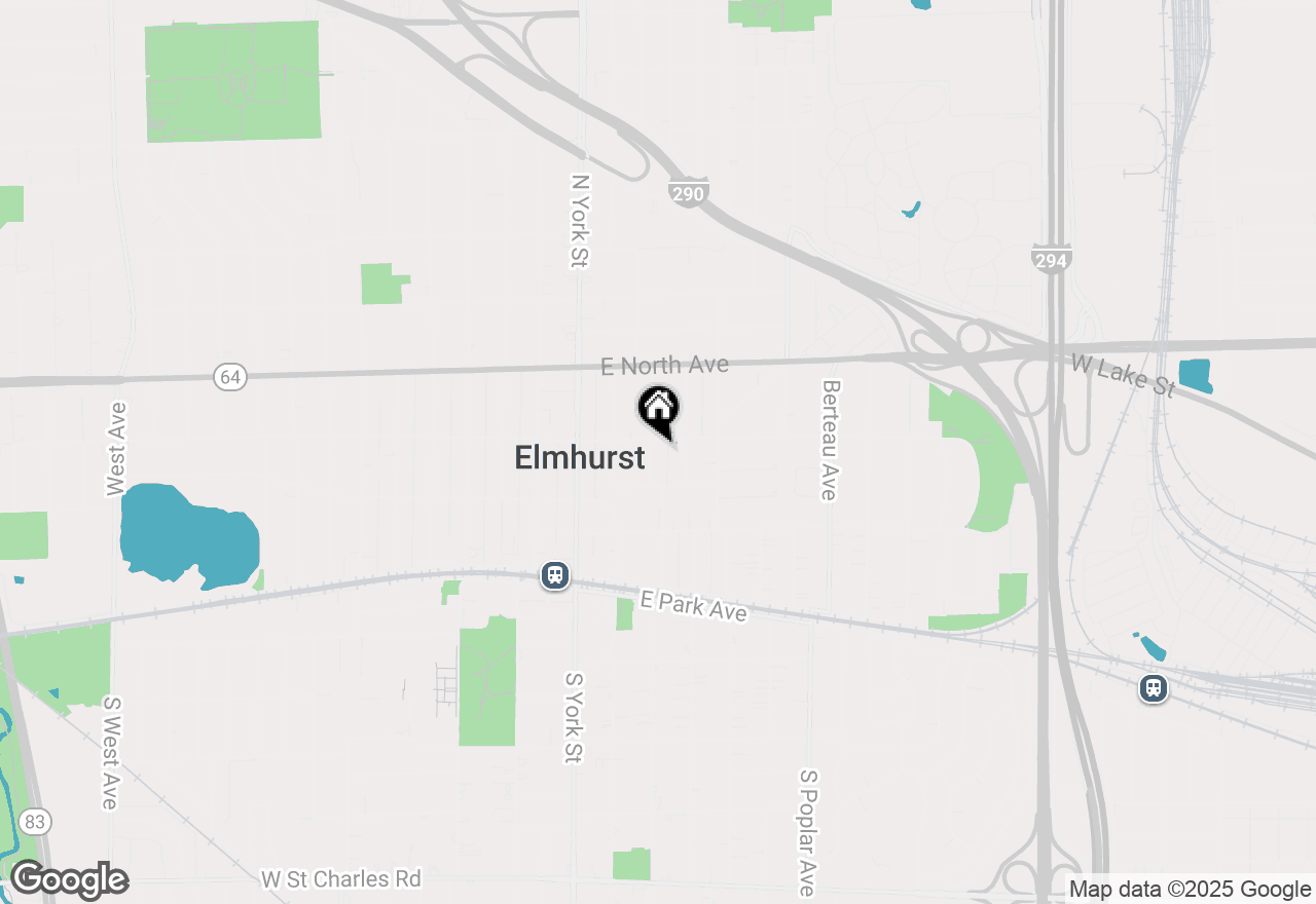 Map of 219 N Illinois Street, Elmhurst, IL 60126