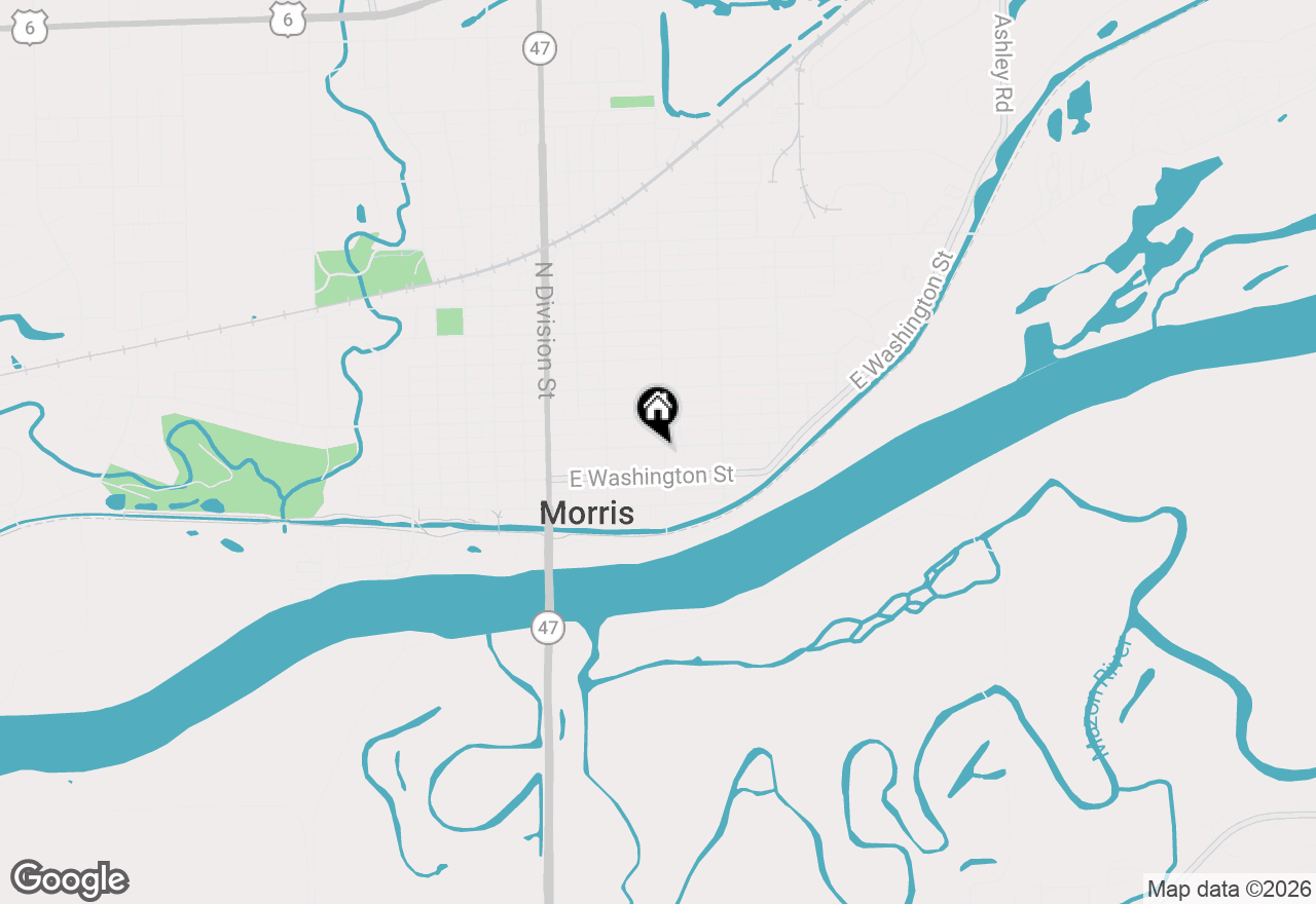 Map of 627 E Main Street, Morris, IL 60450