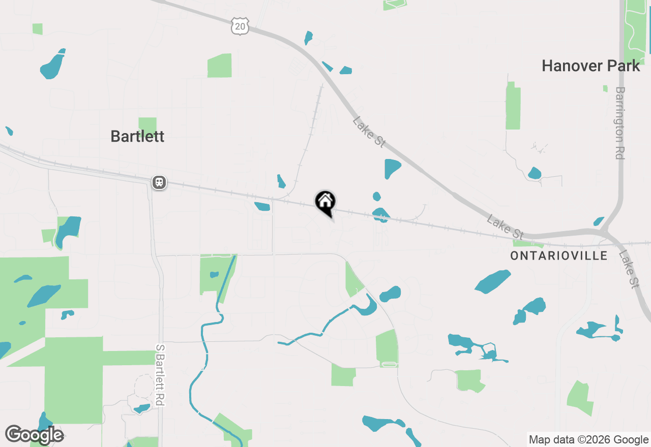 Map of (Address confidential), Bartlett, Illinois 60103