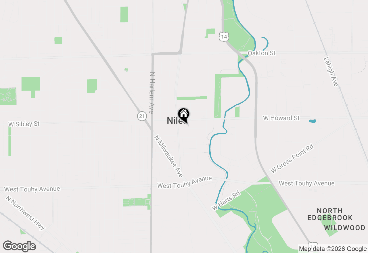 Map of 7022 Birchwood Avenue, Niles, IL 60714
