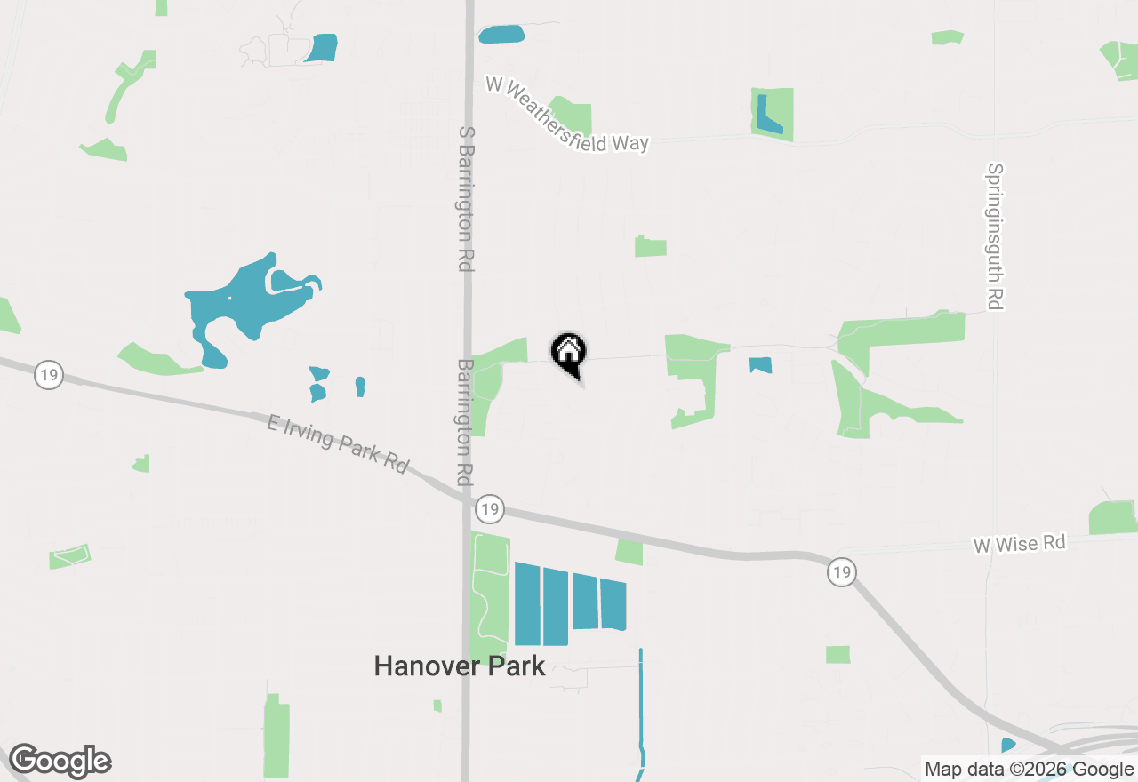 Map of 1305 Kingsbury Drive #E, Hanover Park, IL 60133
